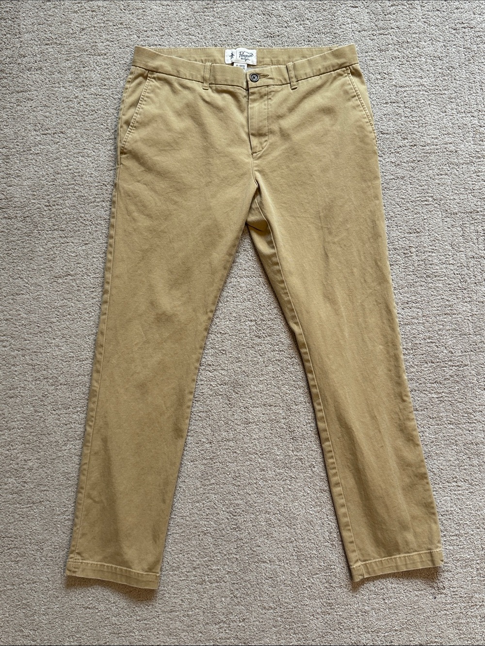 Original Penguin Men's Tan Chino Pants - 33 x 32